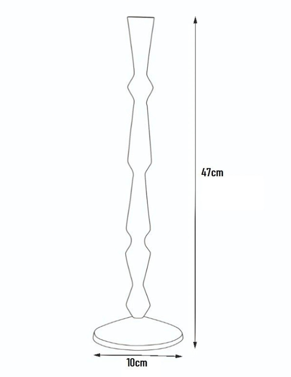 Portavela cast 11cm plateado Portavela cast 11cm plateado