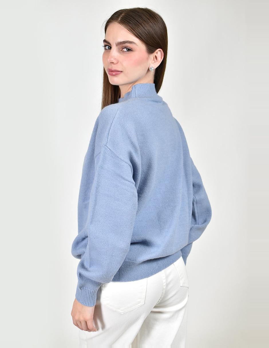 Suéter cuello alto para mujer 6