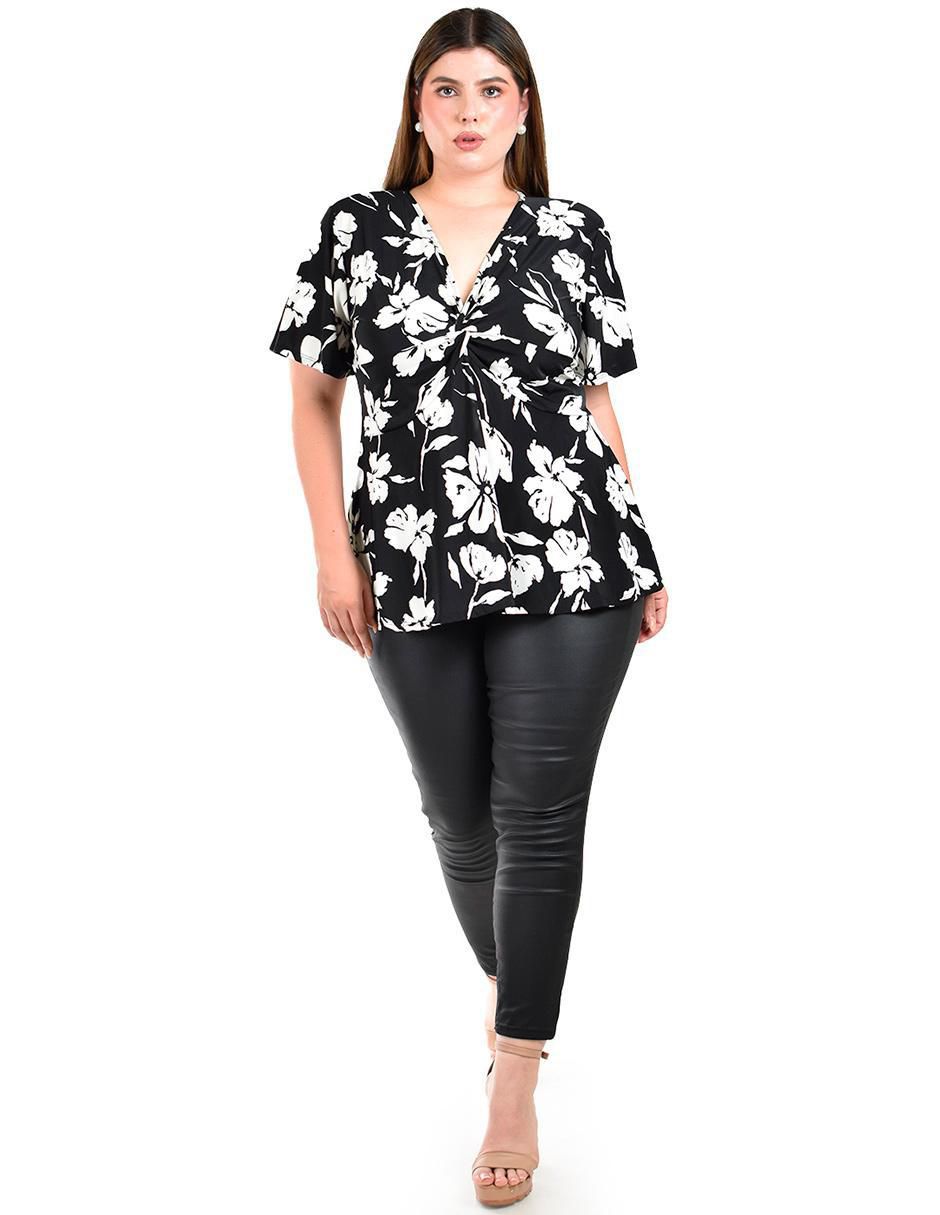 Blusa manga corta para mujer 8
