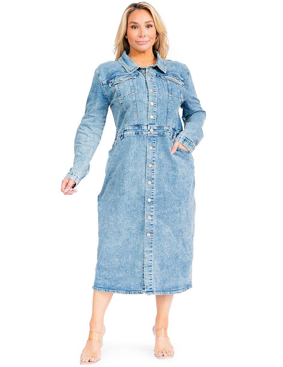 Vestido midi casual para mujer Vestido midi casual para mujer