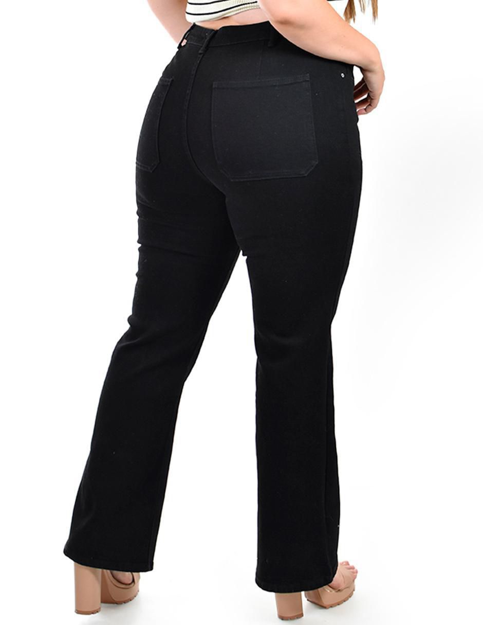 Jeans bota j-ch-zh-0101-negro para mujer 6