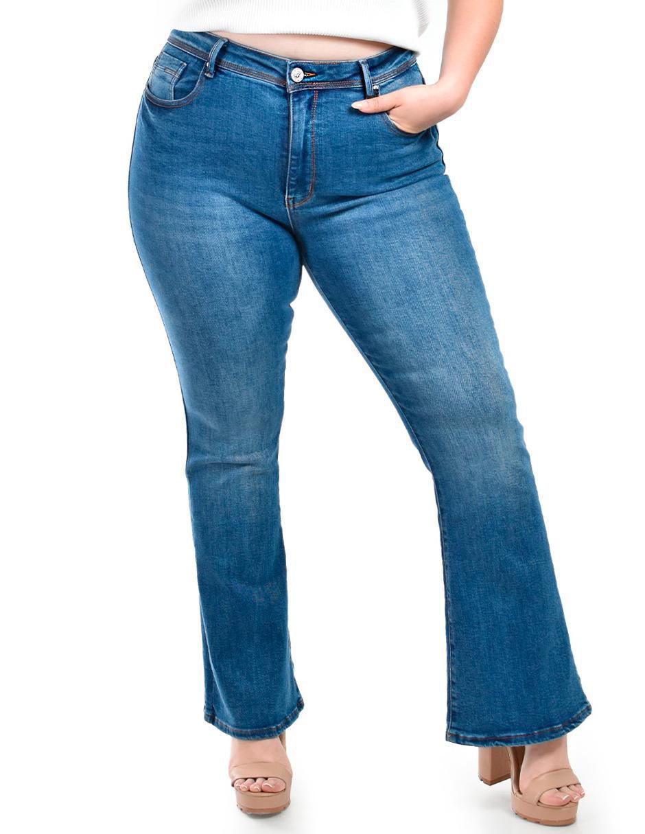 Jeans campana j-ch-zh-0104-medio para mujer