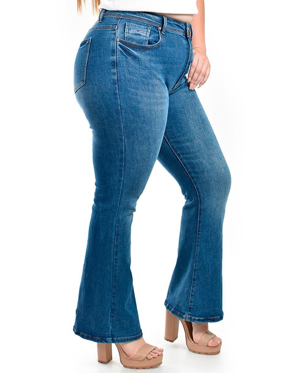 Jeans campana j-ch-zh-0104-medio para mujer 6