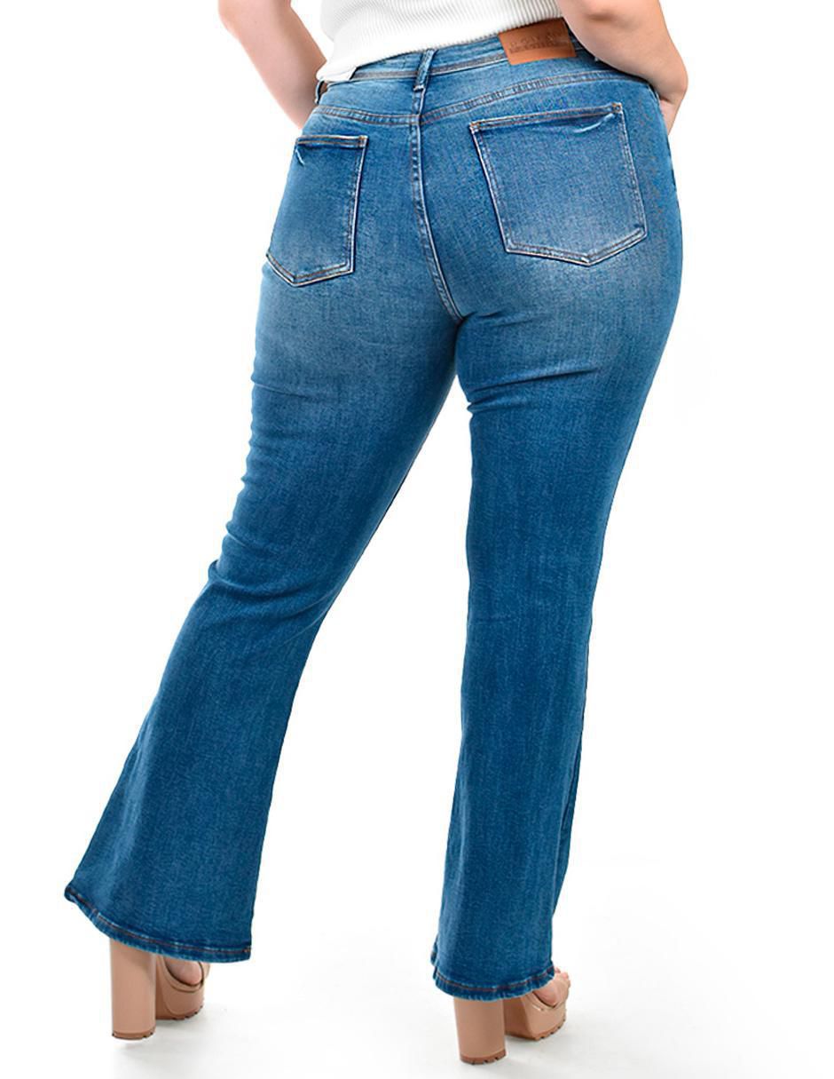 Jeans campana j-ch-zh-0104-medio para mujer 5