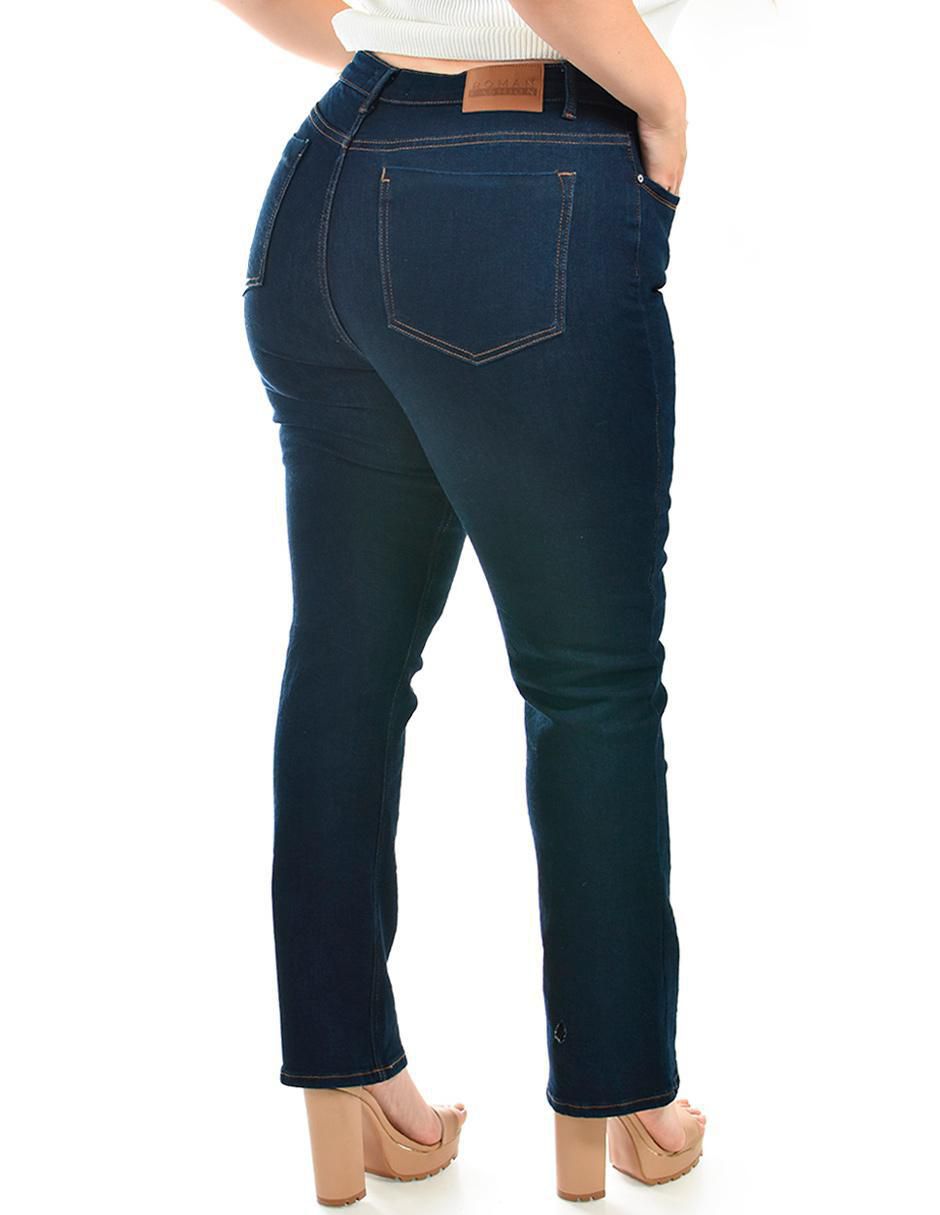 Jeans straight j-ch-zh-0102-dark para mujer 6