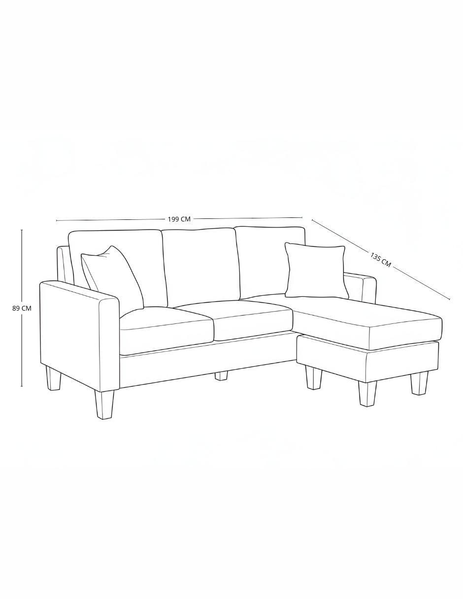Sala modular Easy Living de poliéster