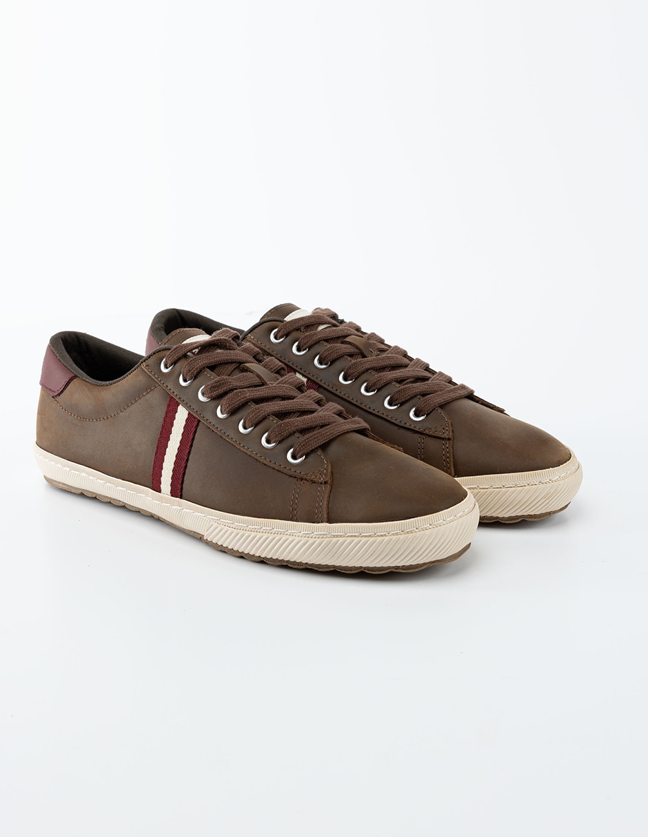 Tenis de piel para hombre