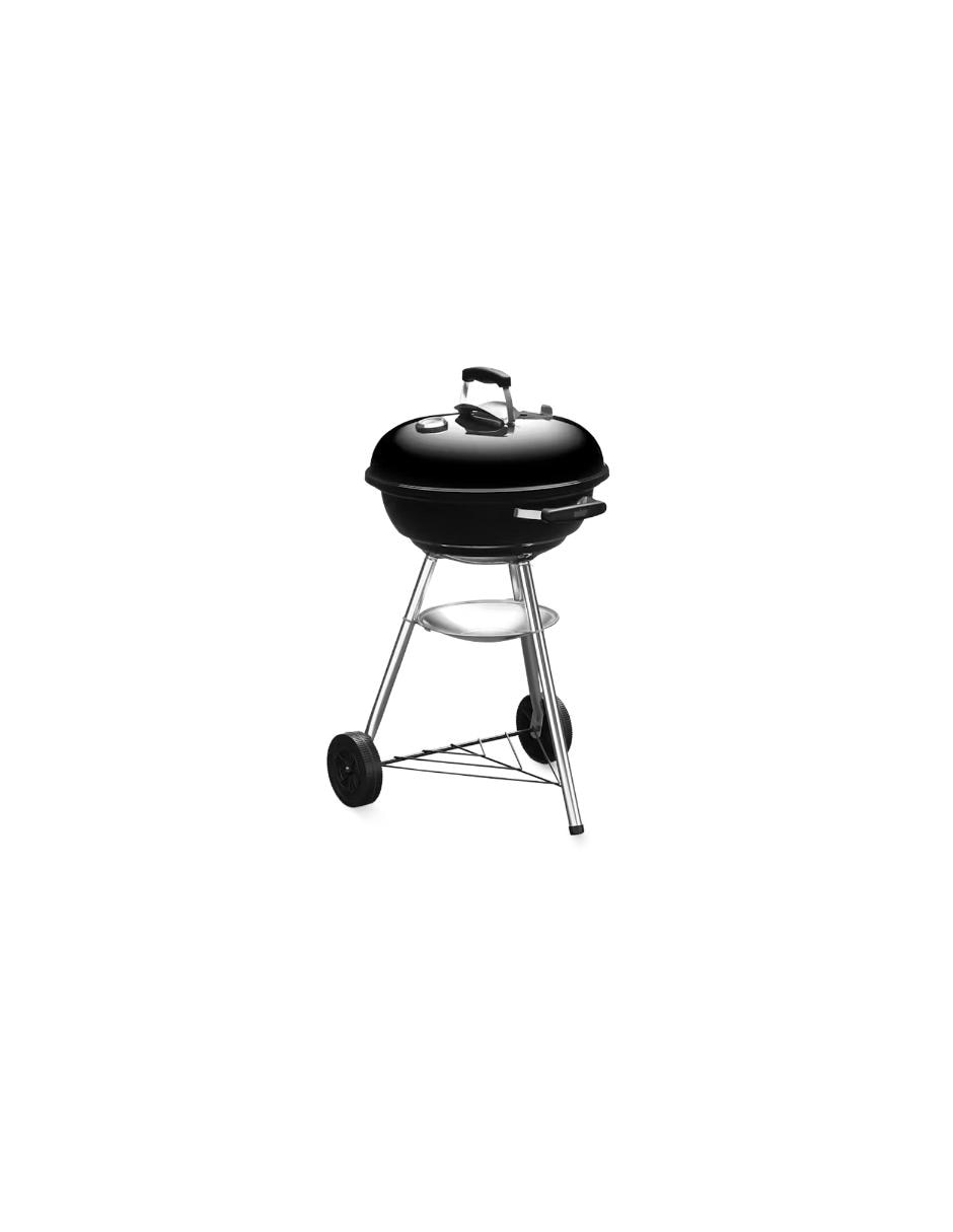 Asador carbón Weber Compact Kettle de acero porcelanizado