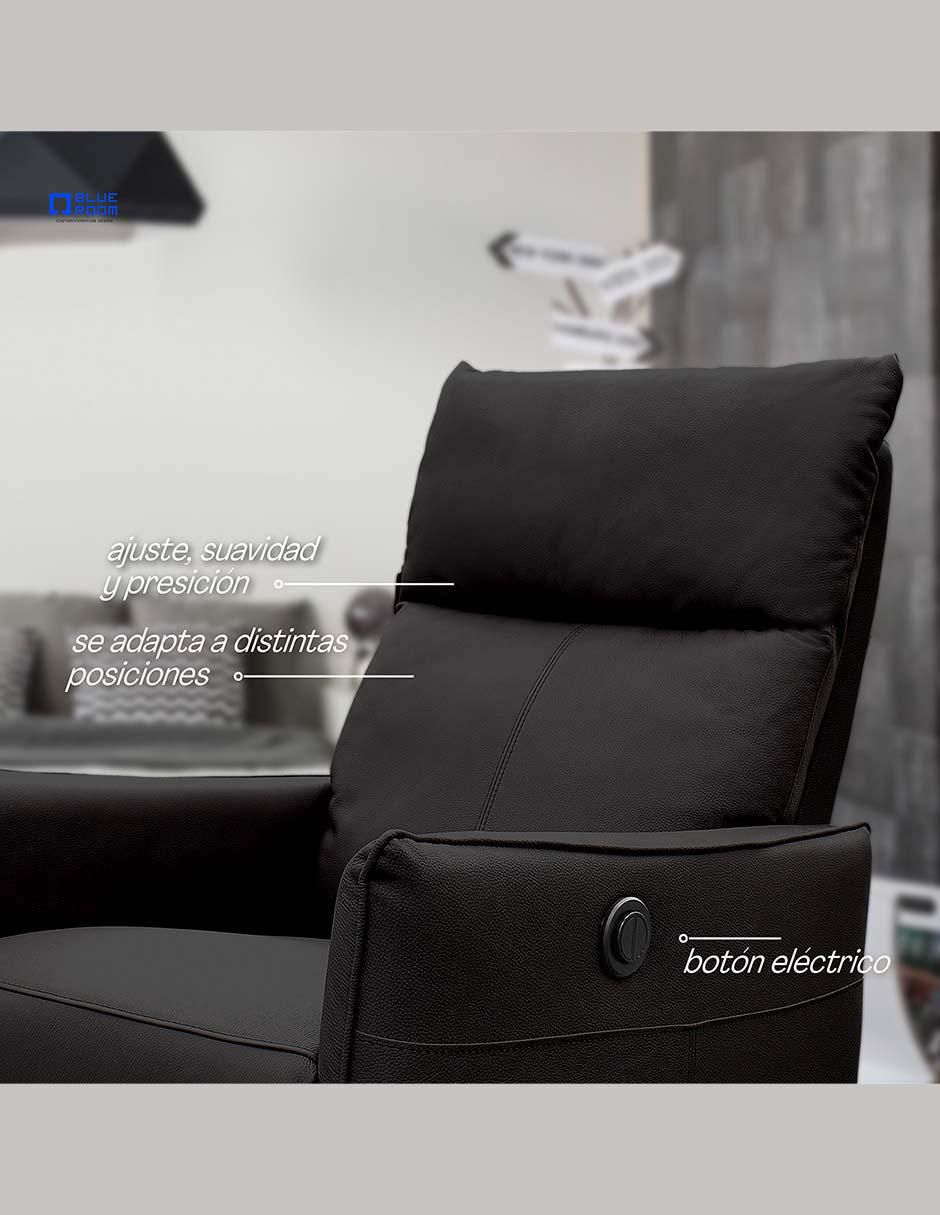 Reclinable eléctrico Blue Room de piel