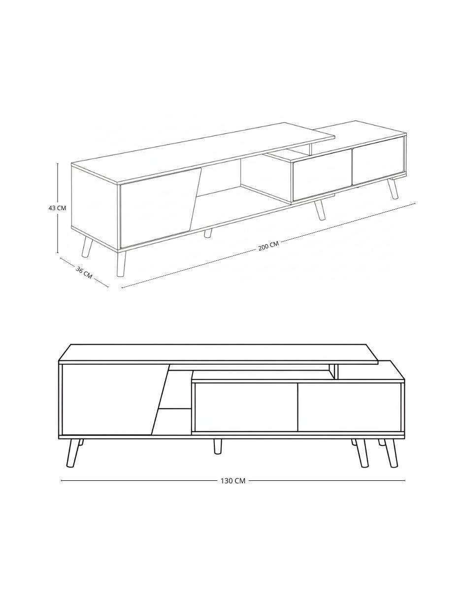 Mueble de tv armable Mueble de TV Artem 8