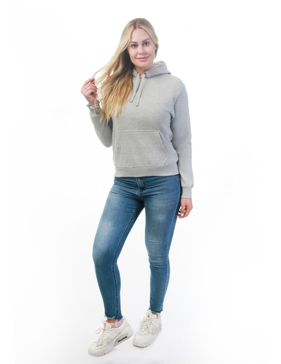 Sudadera con capucha y bolsa Básicos para mujer 8