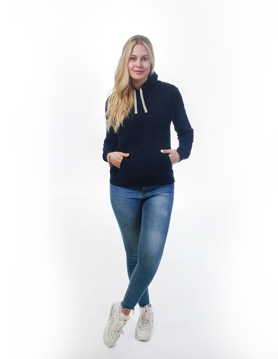 Sudadera con capucha y bolsa Indicum Denim Básicos para mujer