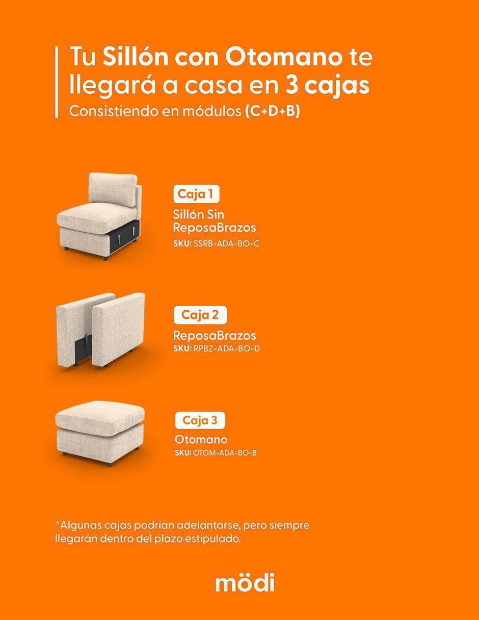 Juego de asiento con taburete Adapti