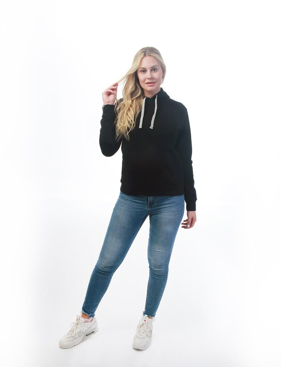 Sudadera con capucha y bolsa Básicos para mujer 3
