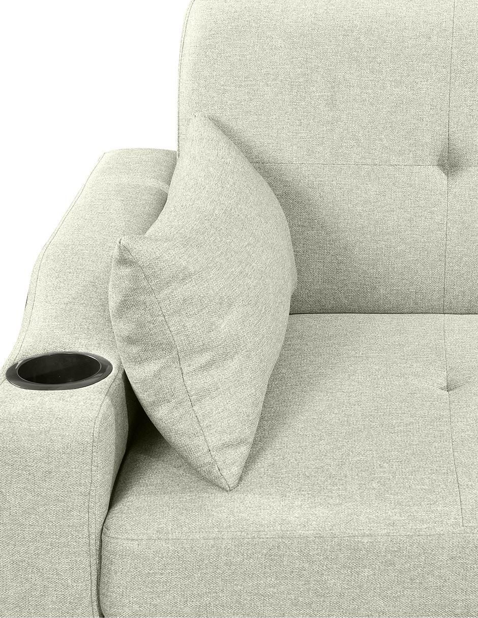 Sofá cama armable Sander Gris Claro Easy Living