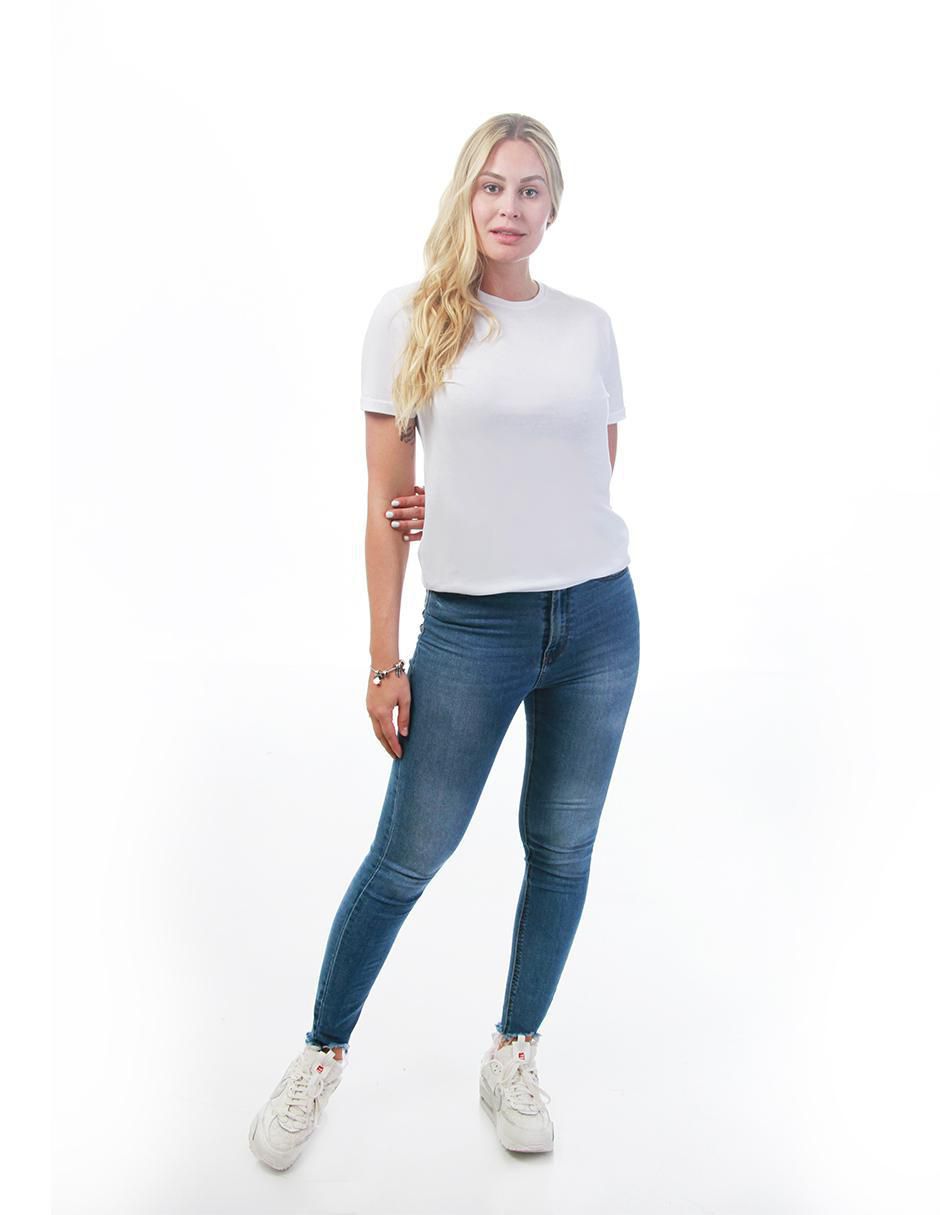 Playera manga corta Básicos cuello redondo para mujer 2