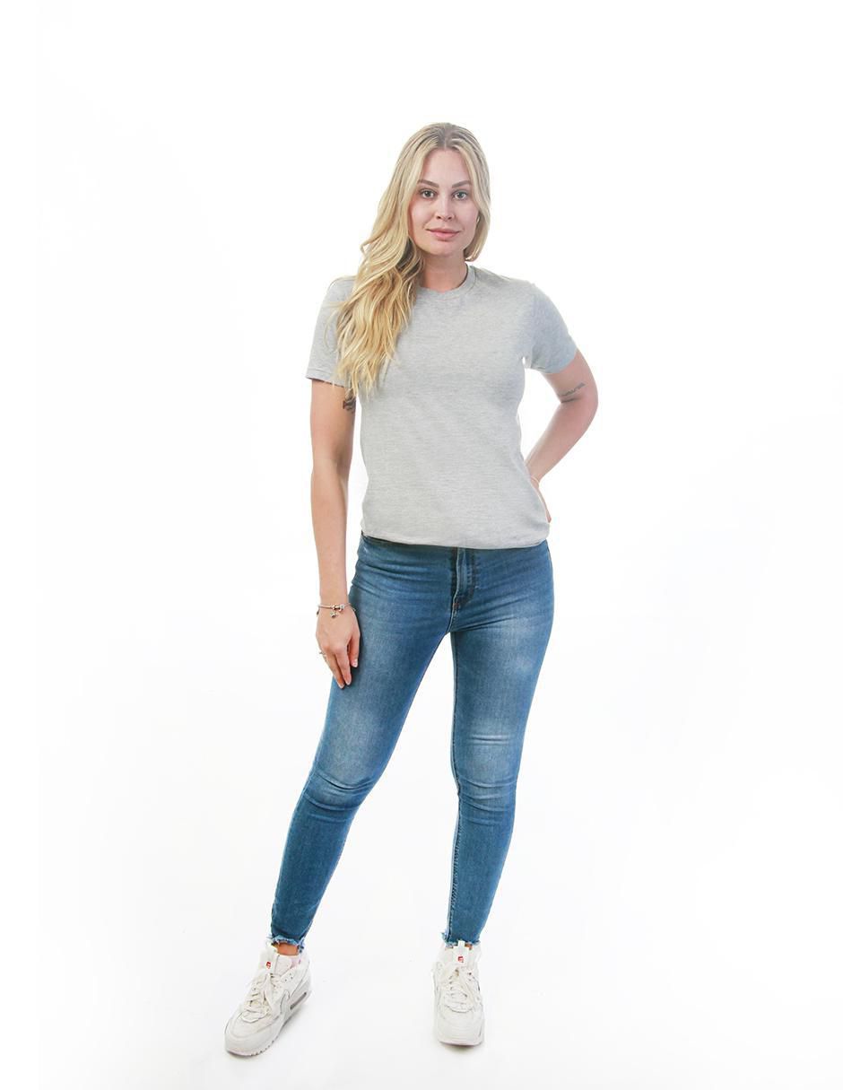 Playera manga corta Básicos cuello redondo para mujer 8