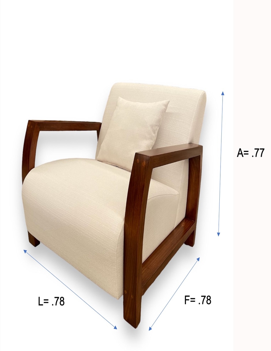 Sillón de madera pino 8
