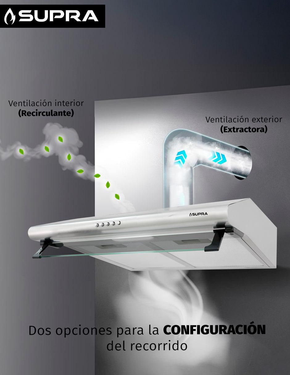 Campana de pared Supra CB-60 de acero inoxidable