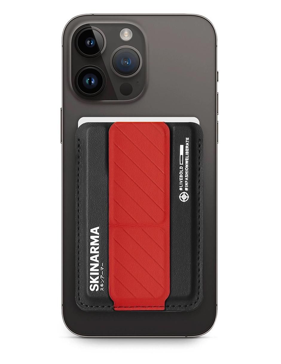Tarjetero para celular cuero unisex 5