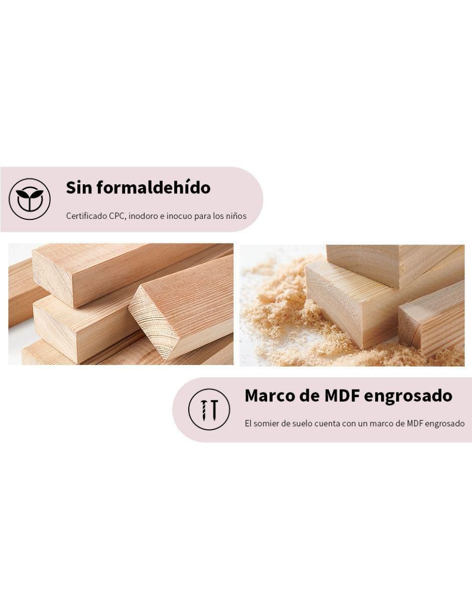 Base para cama armable Fabato de acero individual