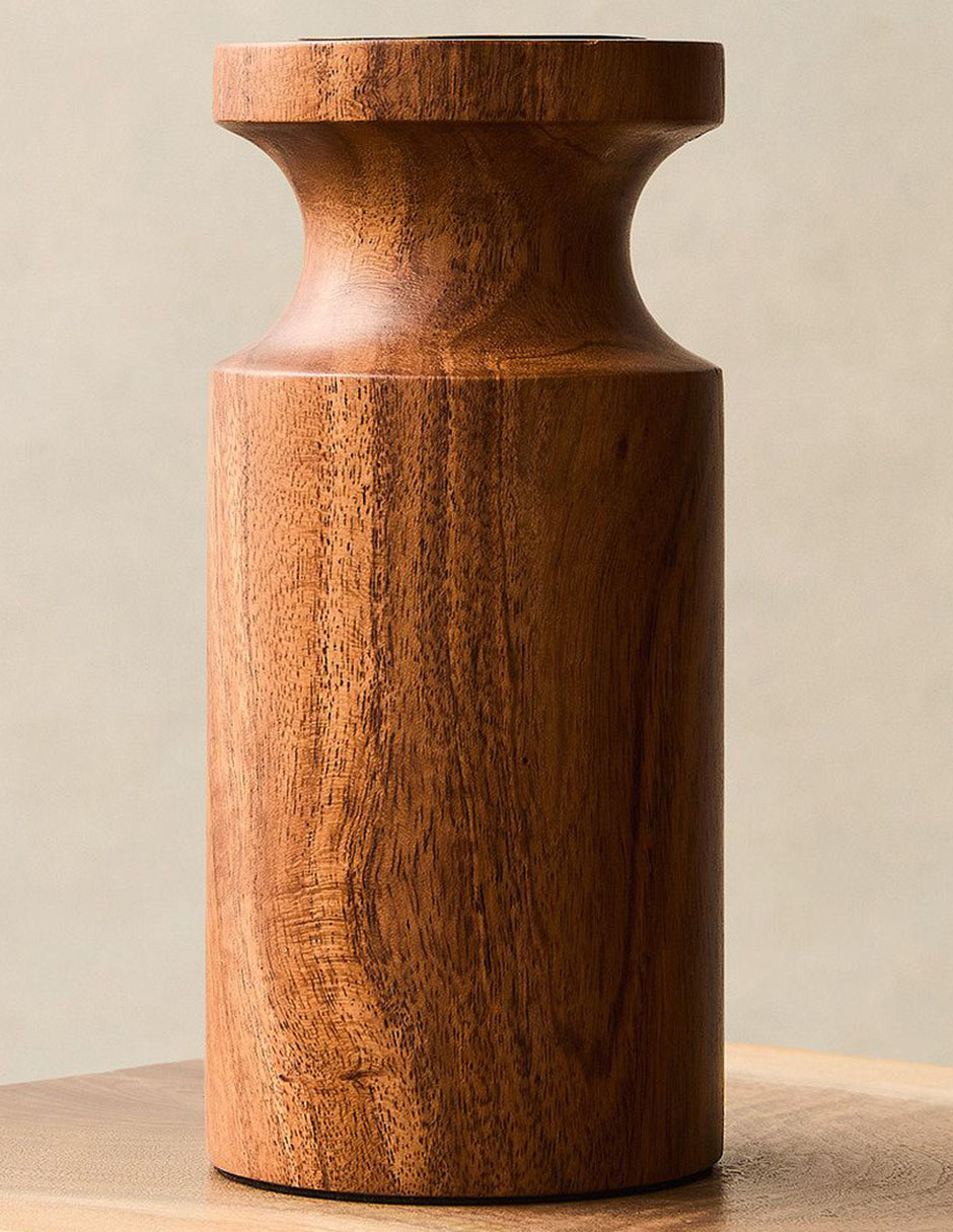 Florero Coutler Wood de Madera