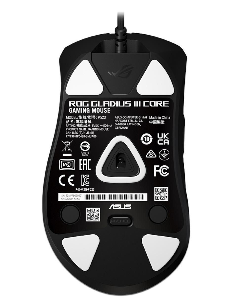 Mouse gamer alámbrico rog gladius iii core Mouse gamer alámbrico rog gladius iii core
