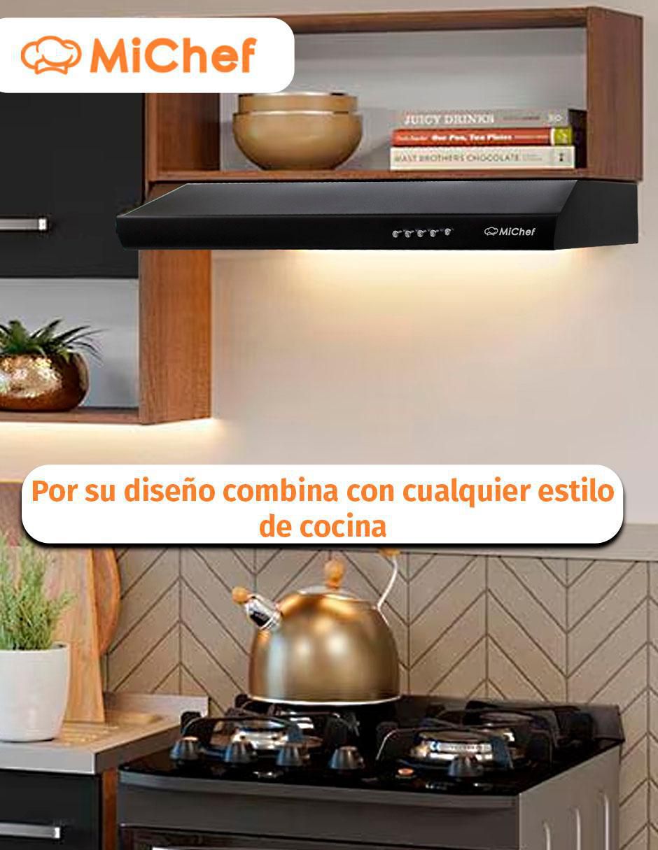 Campana plana Michef Aria N-60 de acero inoxidable
