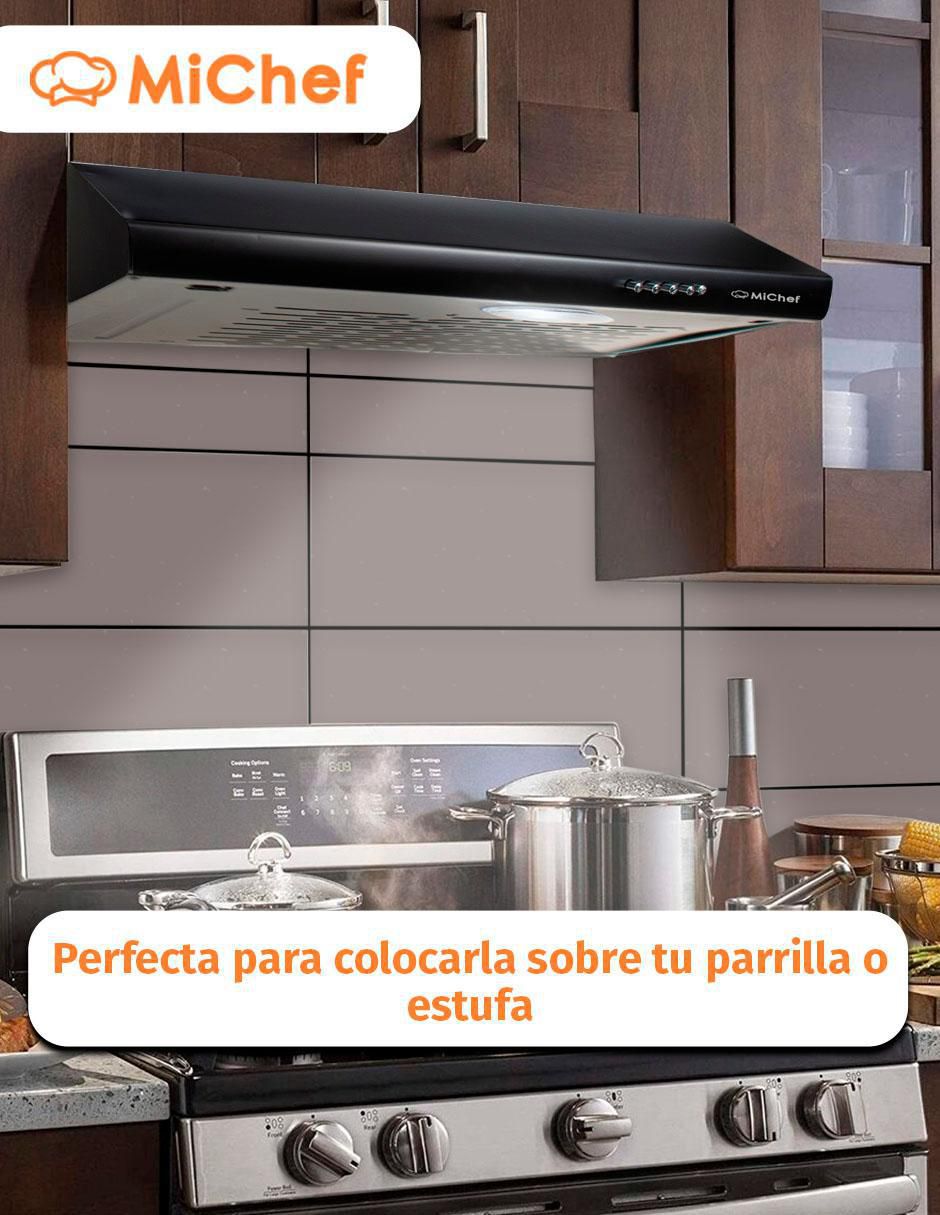 Campana plana Michef Aria N-60 de acero inoxidable