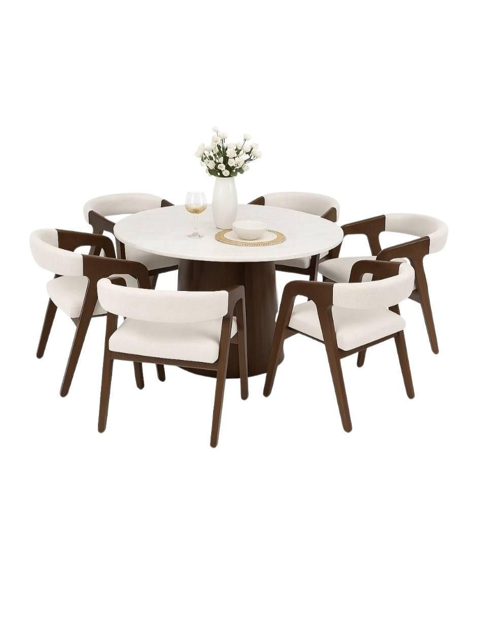 Comedor para 6 personas de mármol Comedor para 6 personas de mármol