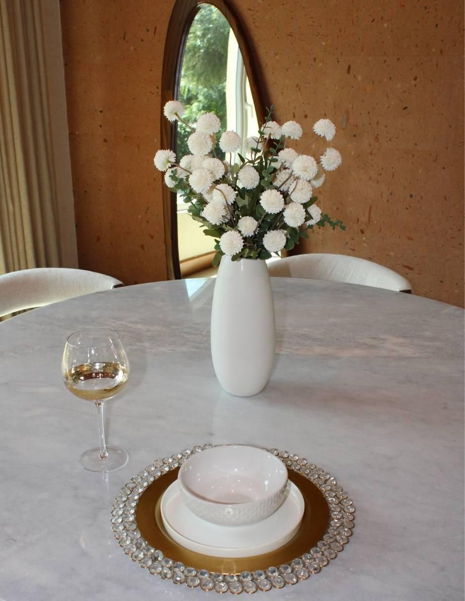 Comedor para 6 personas de mármol
