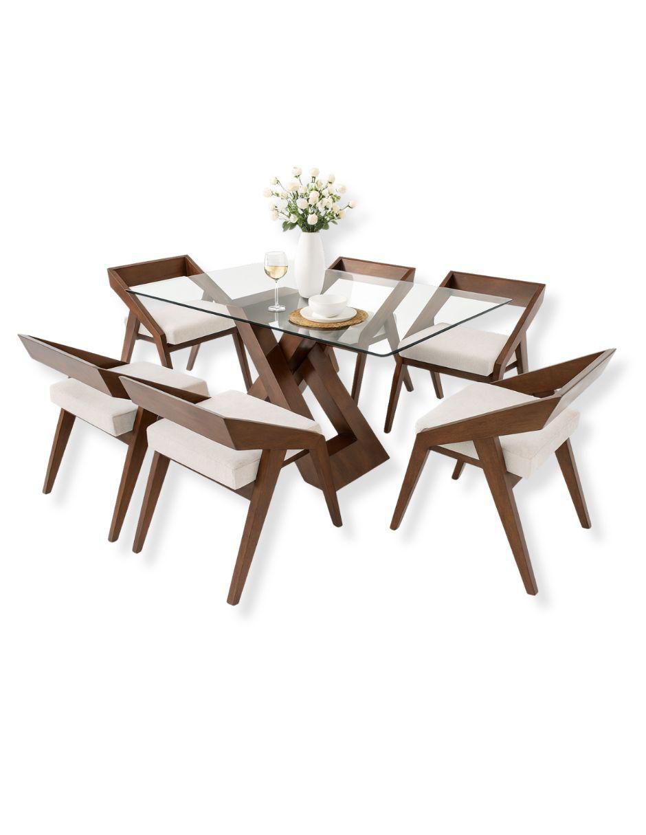 Comedor Brisa para 6 personas de cristal templado Comedor Brisa para 6 personas de cristal templado