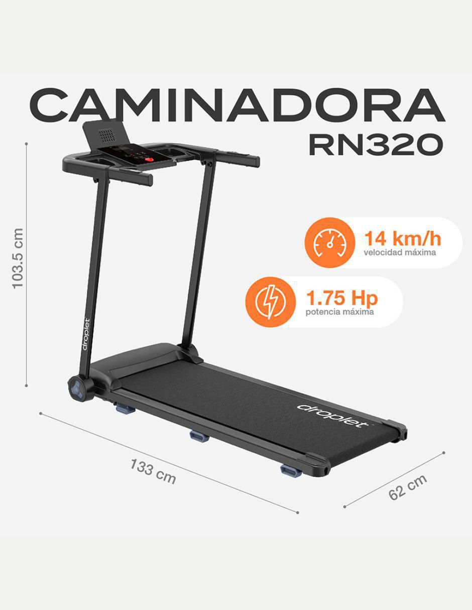 Caminadora casera droplet rn320 plegable