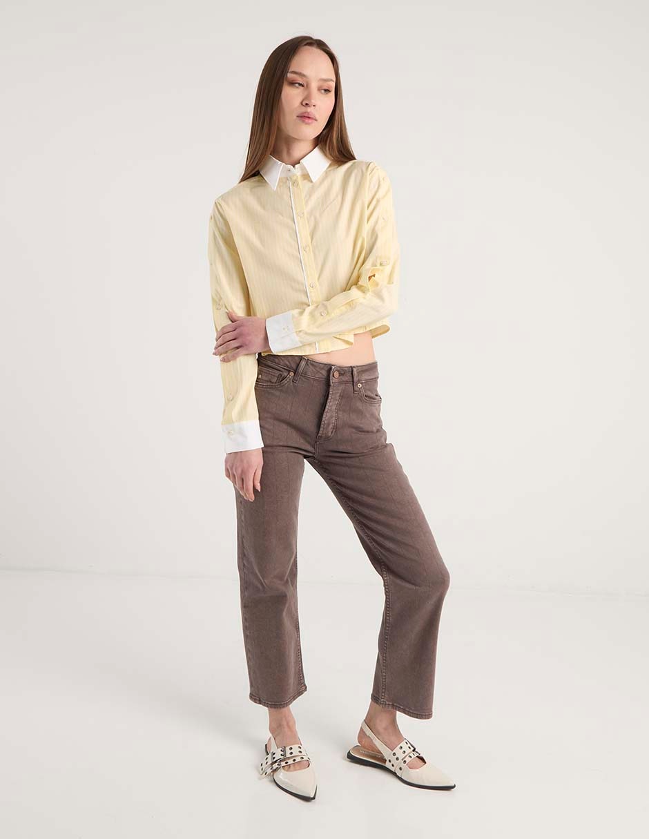 Jeans straight para mujer 5