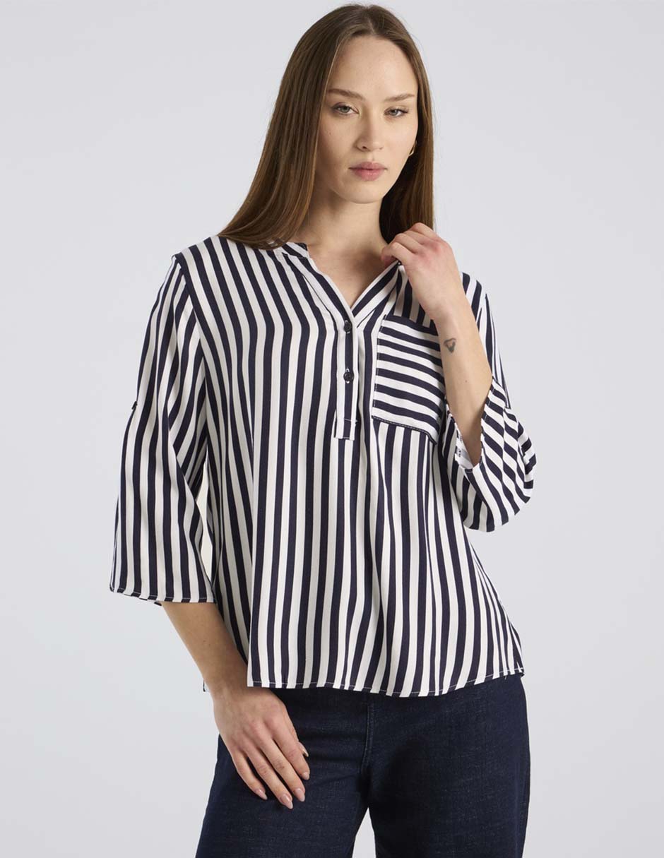 Blusa manga 3/4 para mujer