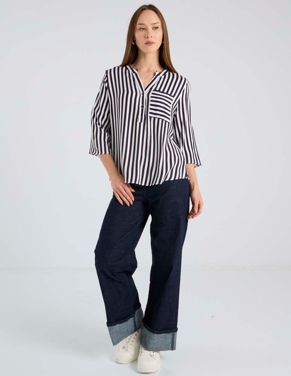 Blusa manga 3/4 para mujer 7