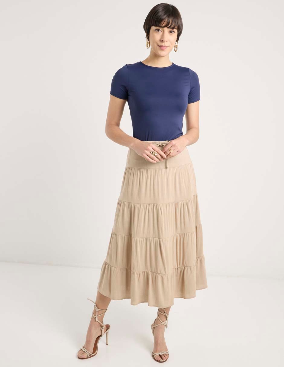 Blusa manga corta para mujer