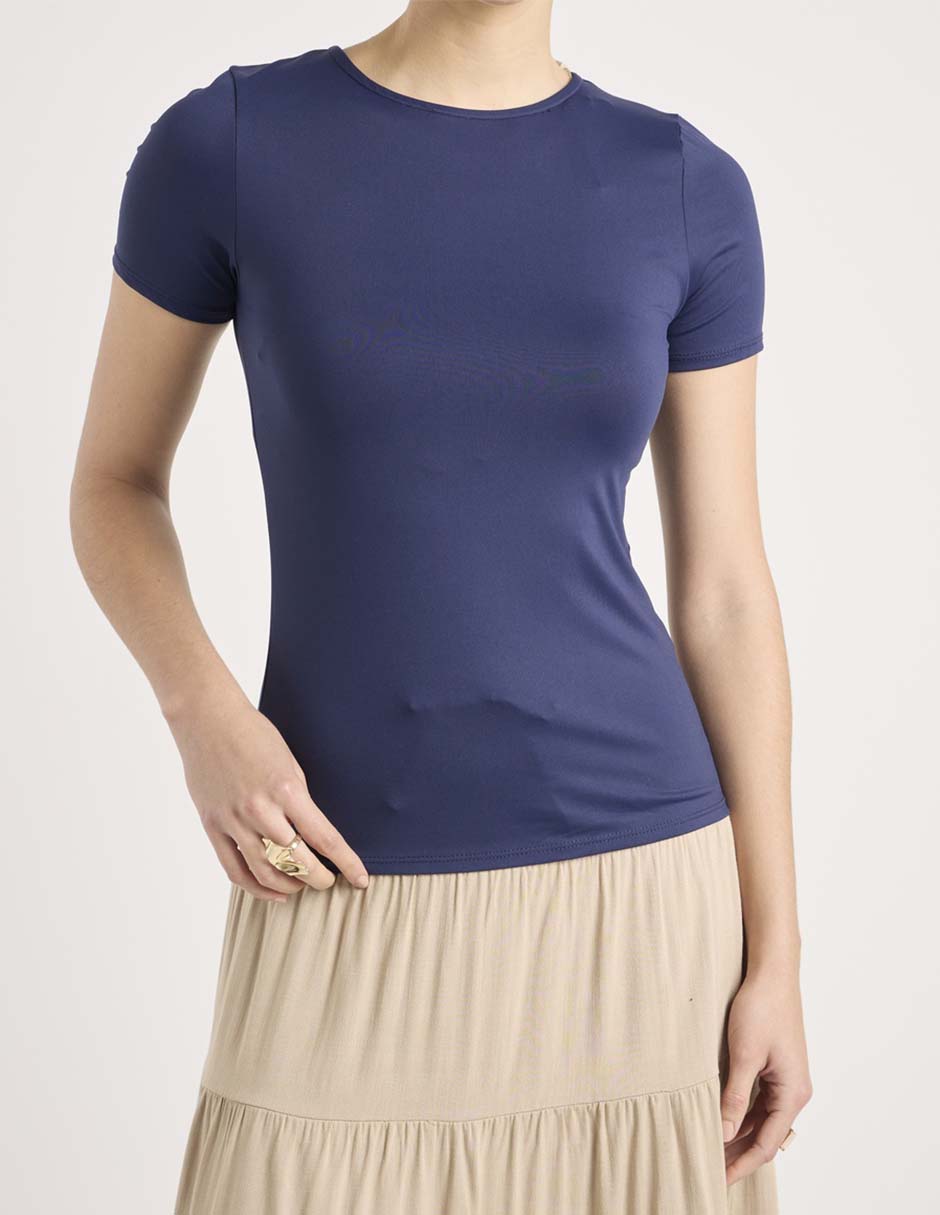 Blusa manga corta para mujer