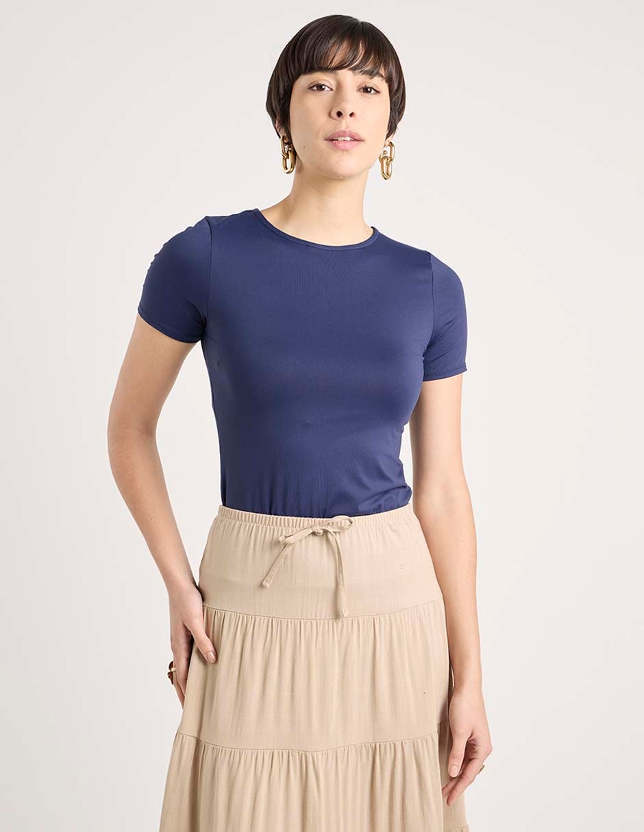 Blusa manga corta para mujer 1