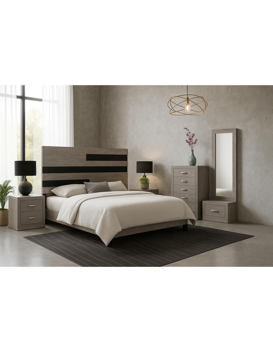 Cabecera Louvre de MDF 2