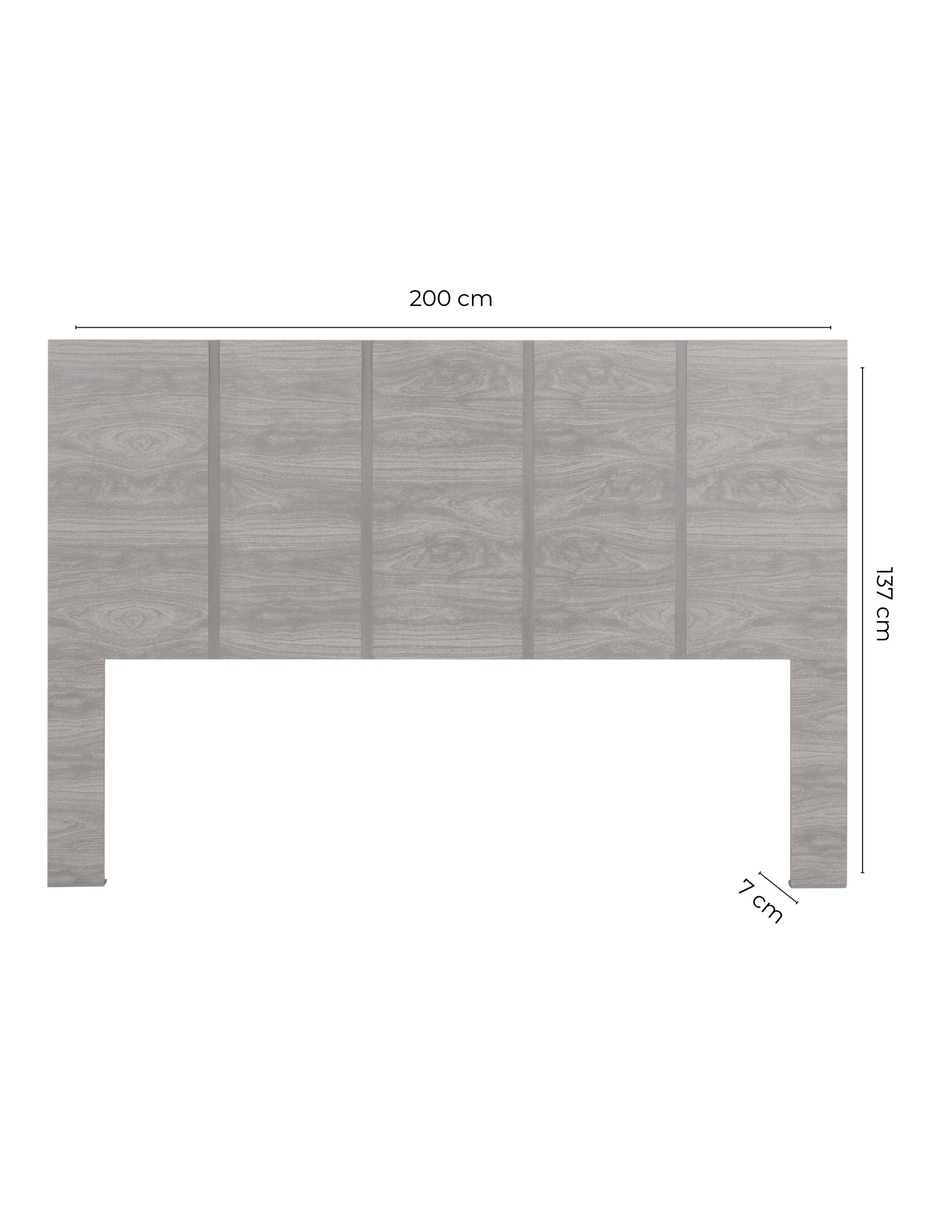 Cabecera Louvre de MDF 6