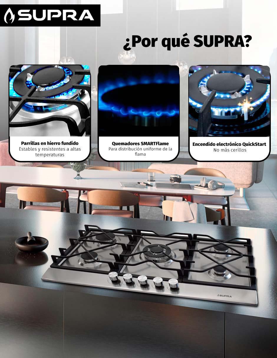 Parrilla a gas lp empotrable Supra