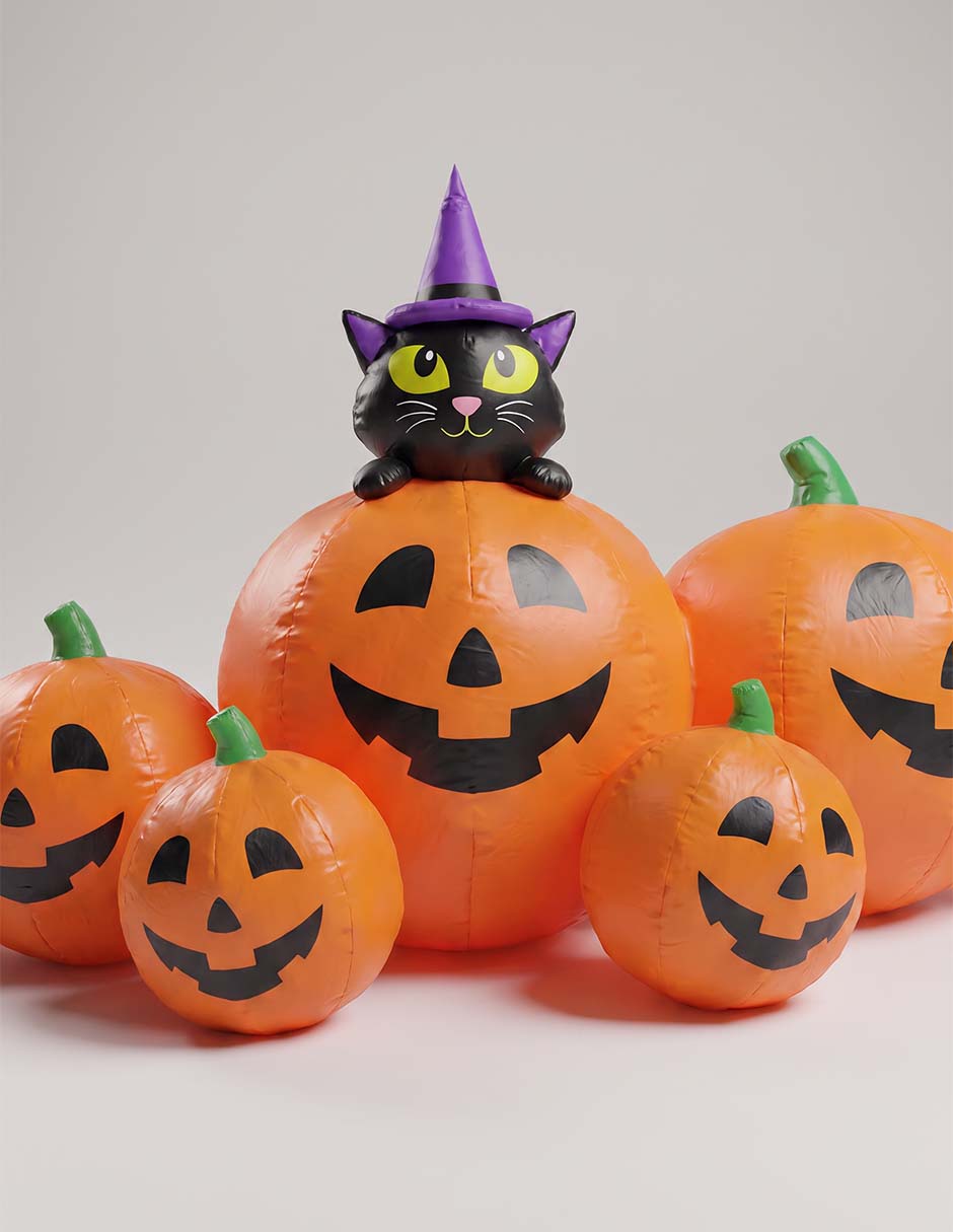 Inflable decorativo forma de calabaza Cementerium 3