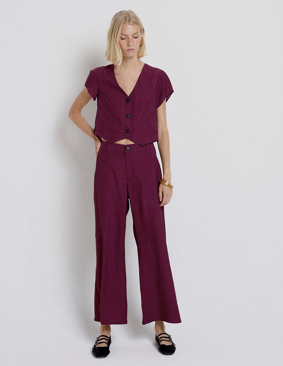 Pantalón coulotte Renatta& amplio para mujer 6