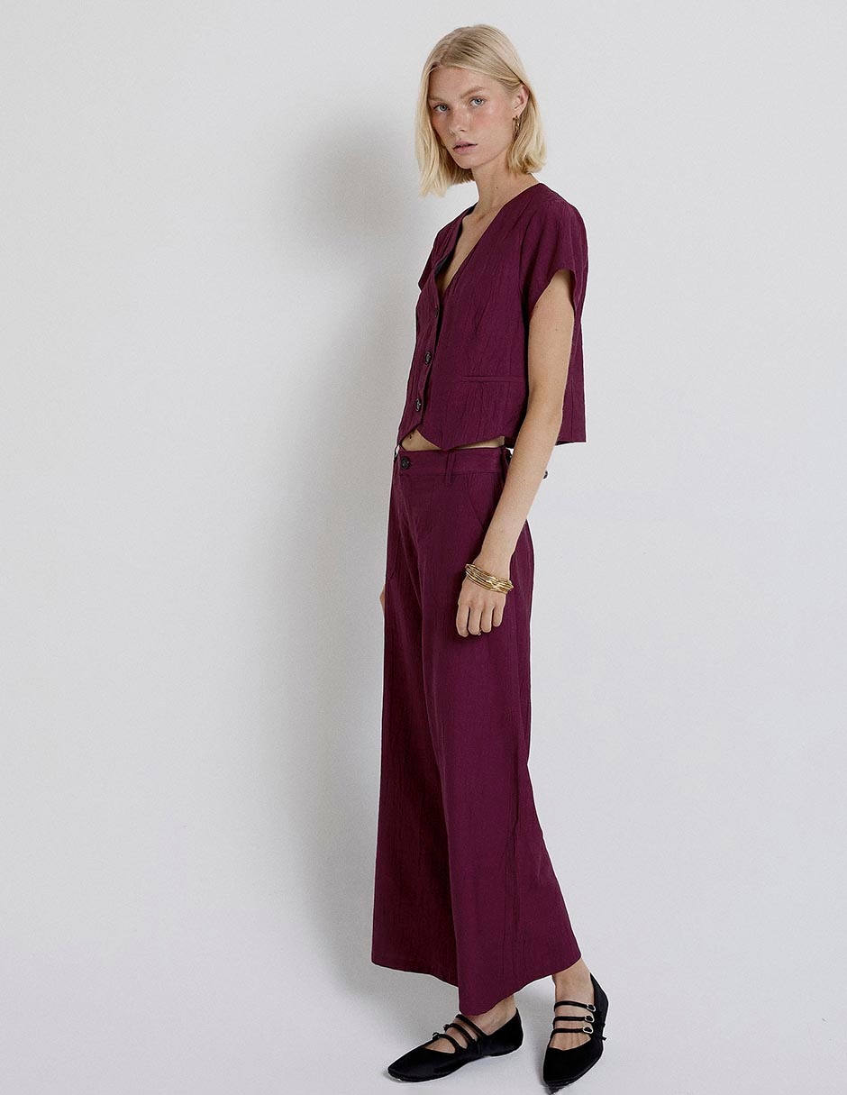 Pantalón coulotte Renatta& amplio para mujer 7