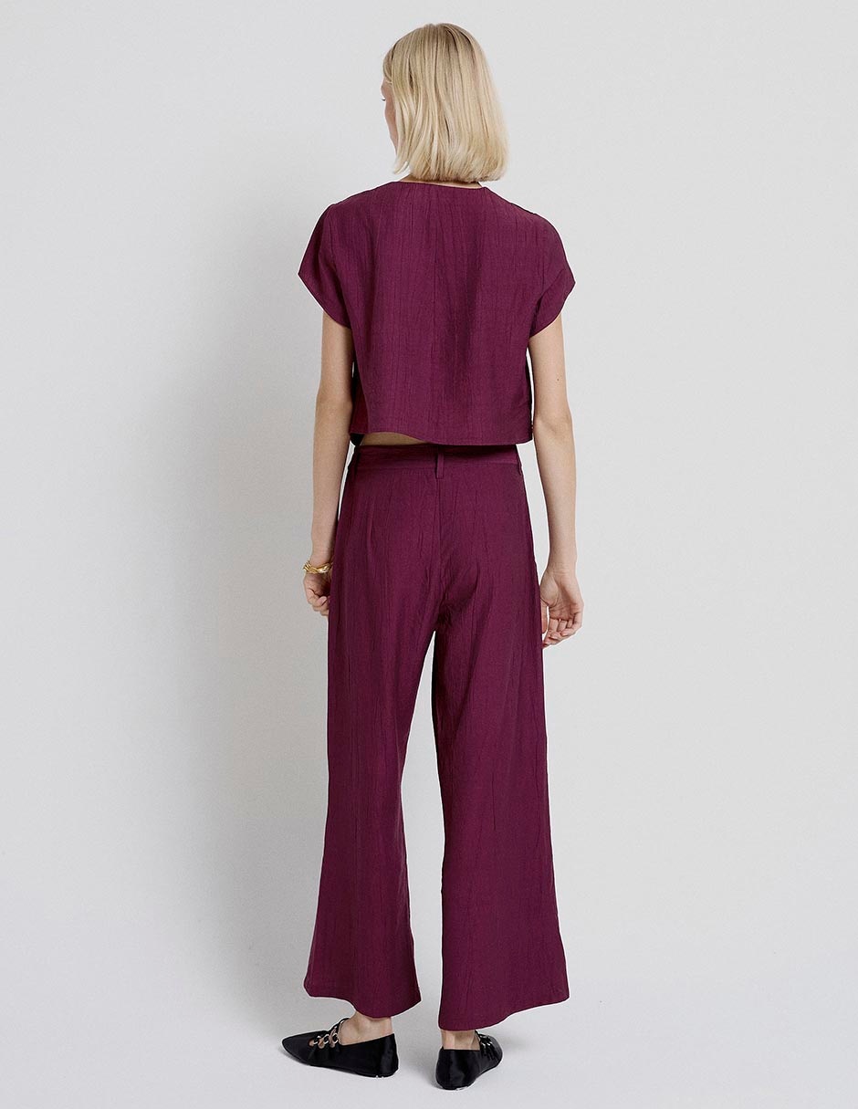 Pantalón coulotte Renatta& amplio para mujer 8