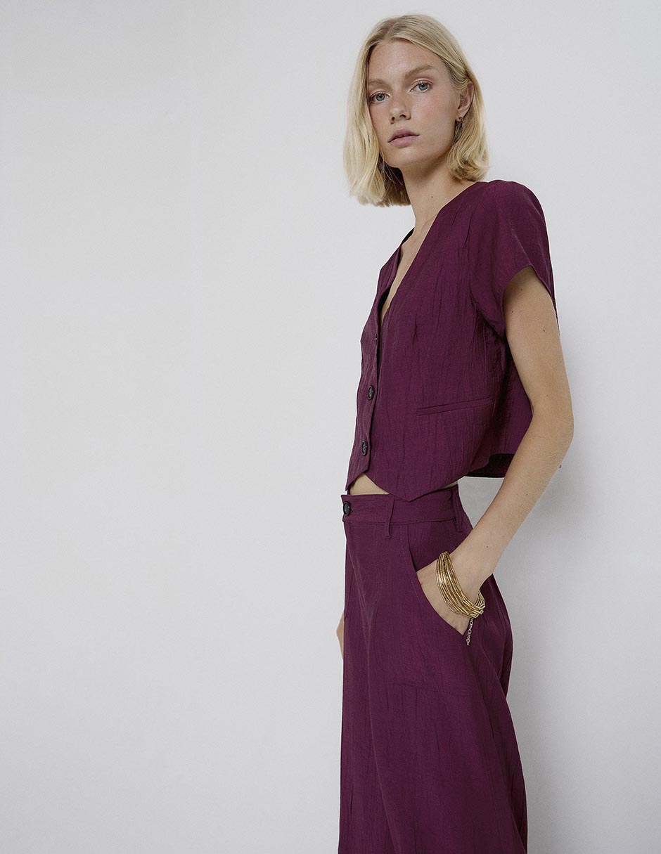 Pantalón coulotte Renatta& amplio para mujer 9