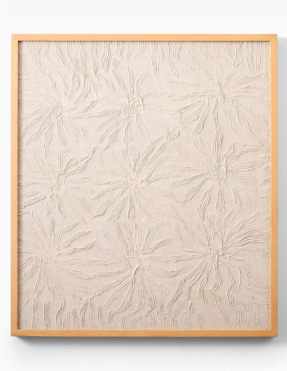 Cuadro técnica óleo Embroidered Floral