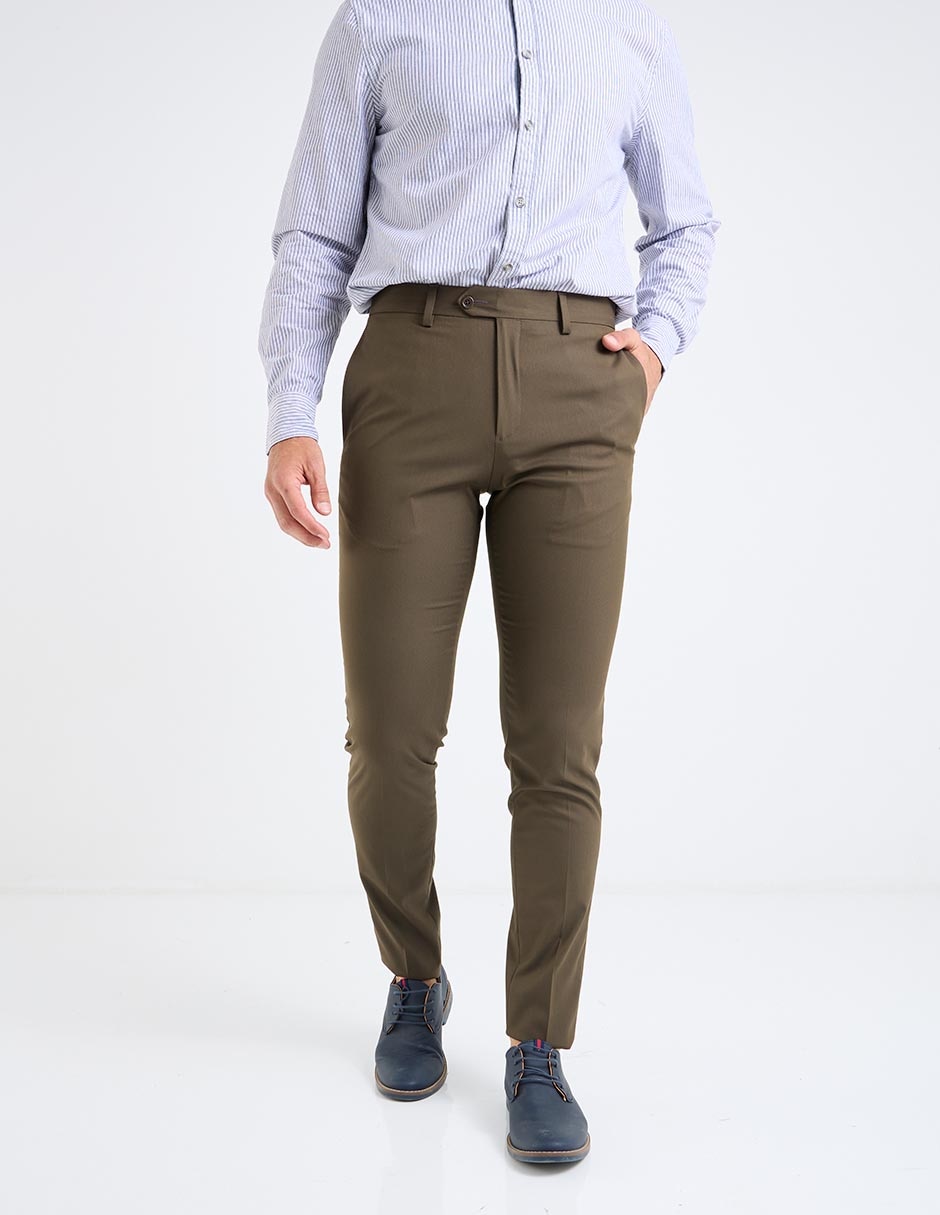 Pantalón de vestir slim para hombre