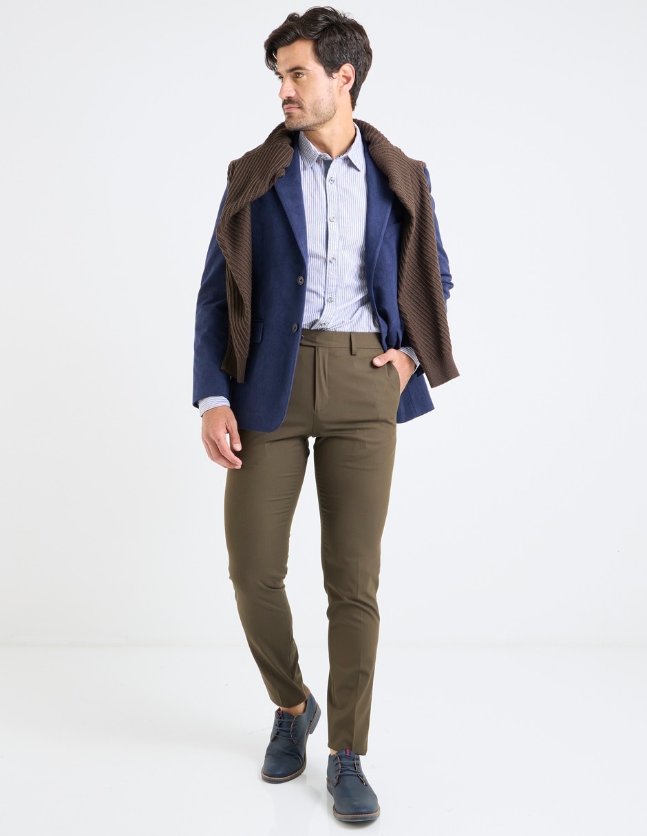 Pantalón de vestir slim para hombre